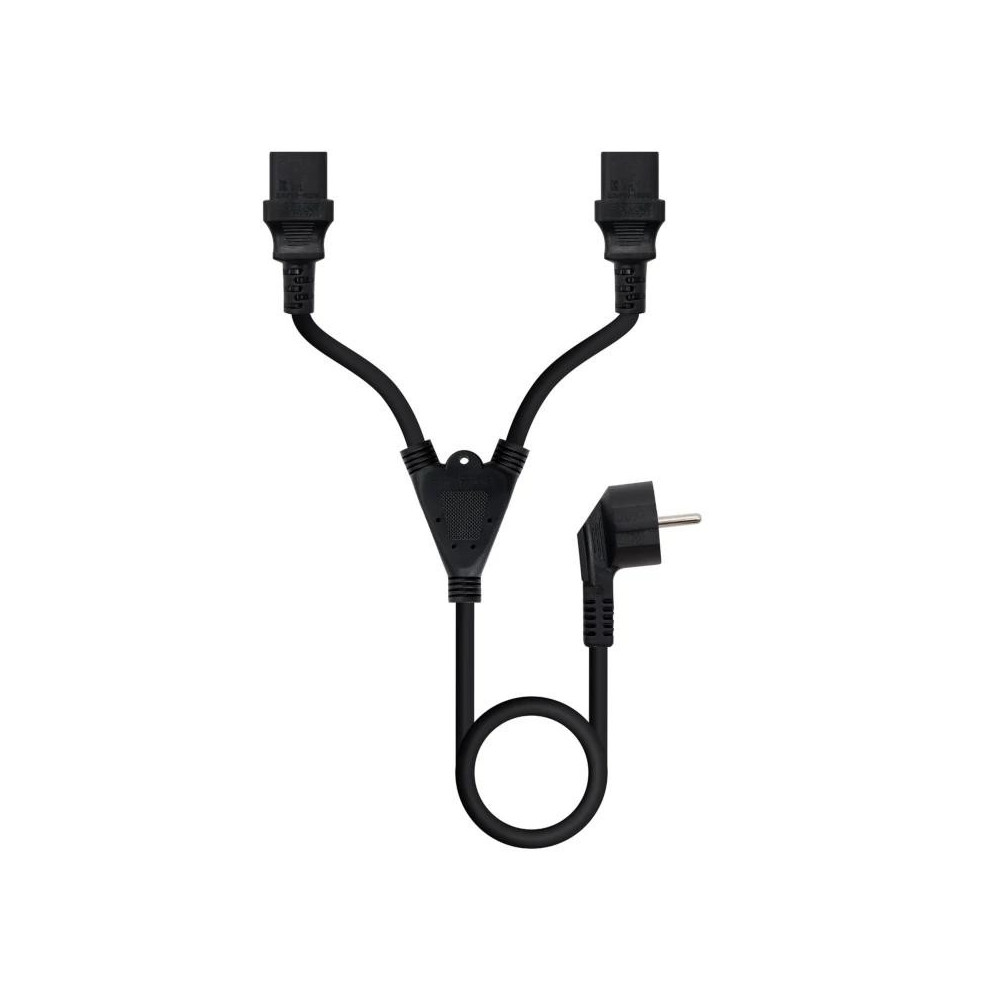 Meta title-NANOCABLE CABLE ALIMENT. CEE7-M A 2XC13-H 3 M ANDORRA , Accesorios PC y TPV ANDORRA , Cables y Accesorios PC ANDORRA 